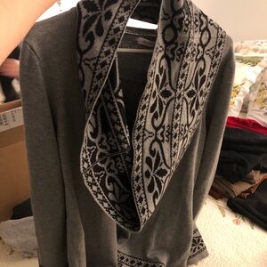 Gray Patterned Women's Sweater